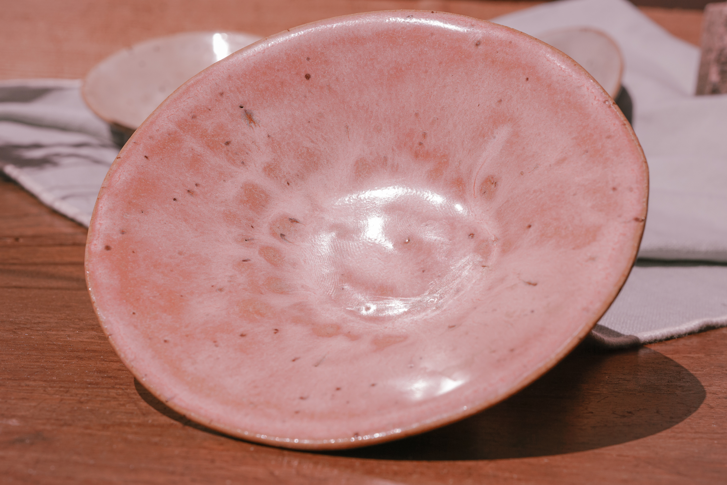 Coupelle rose artisanale faite main