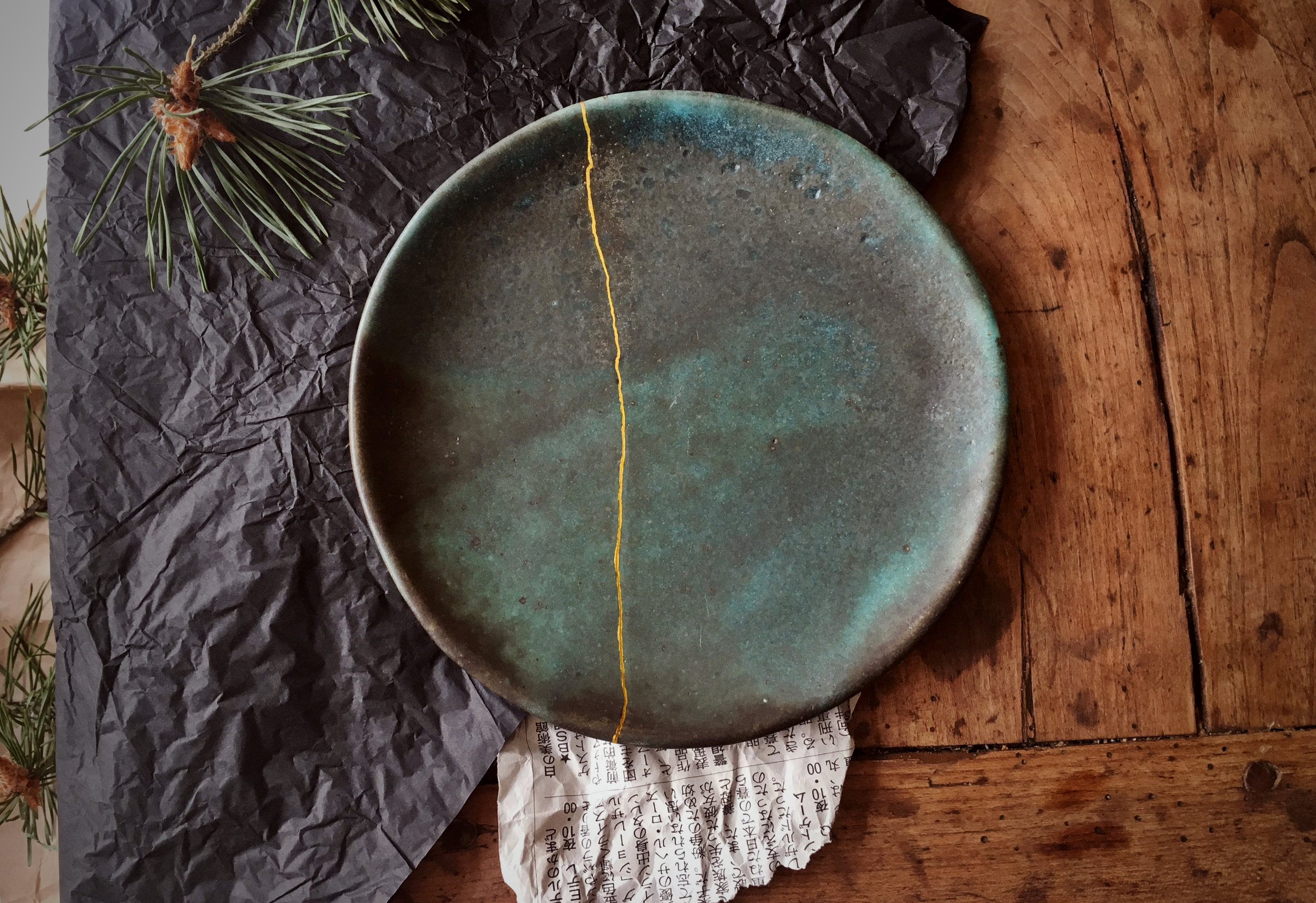 nagori ceramique assiette kintsugi 02 1