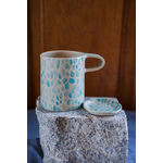 Mug et coupelle assortie bleu motif komorebi