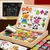 Planche-dessin-magn-tique-multifonction-en-bois-pour-enfants-puzzle-animal-criture-tableau-noir-apprentissage-ducation