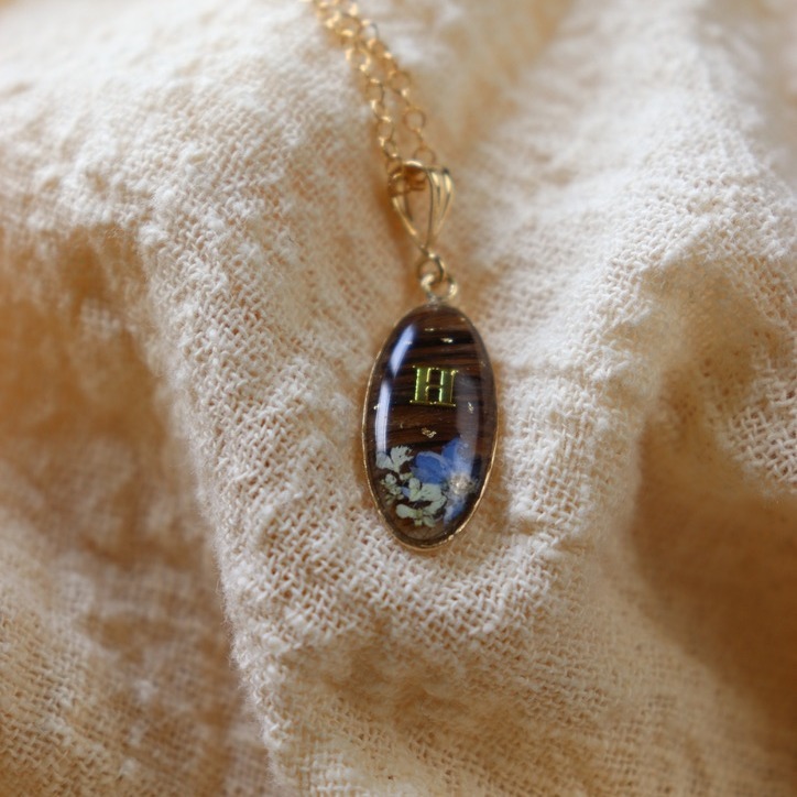 collier poils animal chien chat or lamine gold filled
