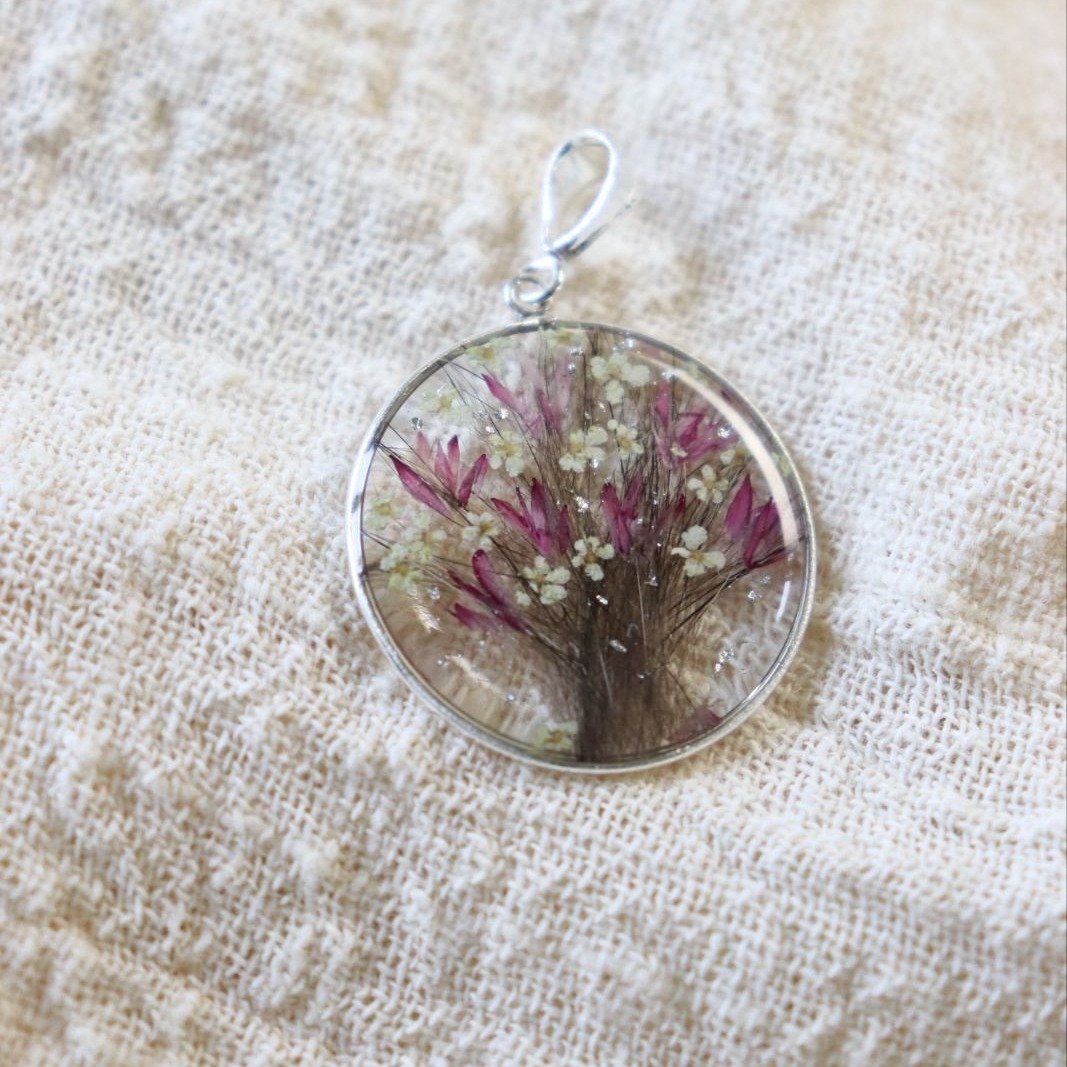 bijou argent arbre de vie poils de chat