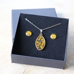 parure-bijoux-fleurs-sechees-mimosa-or-24k