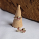 bague argent fleurs sechees bruyere resine