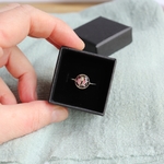 bague argent 925 bruyere fleurs sechees resine