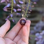 collier totem amour maternel gold filled perle petales oeillet naturel