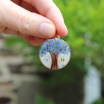collier medaillon cheveux arbre de vie souvenir defunt bébé mamange