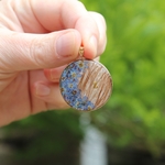 Collier souvenir croissant de lune cheveux defunt bebe mamange