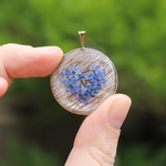 Collier souvenir coeur defunt bebe mamange