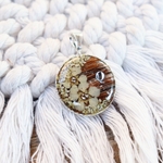 Collier bijou souvenir poils animal argent 925
