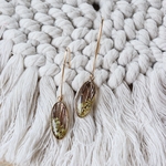 boucles oreilles personnalise poils animal crin cheval fleurs sechees carotte gold filled