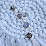 bracelet souvenir poils chien chat or lamine
