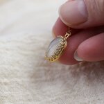 pendentif souvenir petmemorial poils chien chat resine style ancien