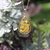 collier gold filled goutte fleurs mimosa sechee