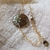 bracelet gold filled poils de chien fleurs sechees