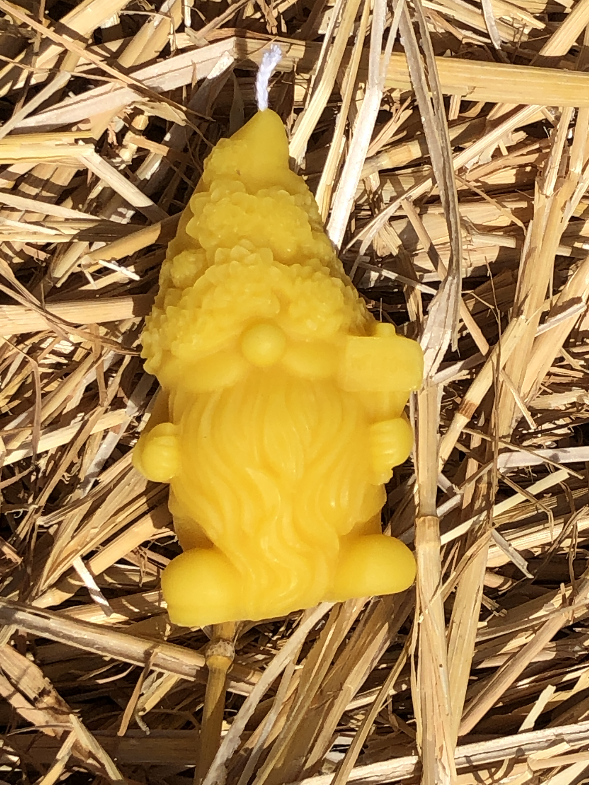 Bougies gnome en cire d’abeille naturelle