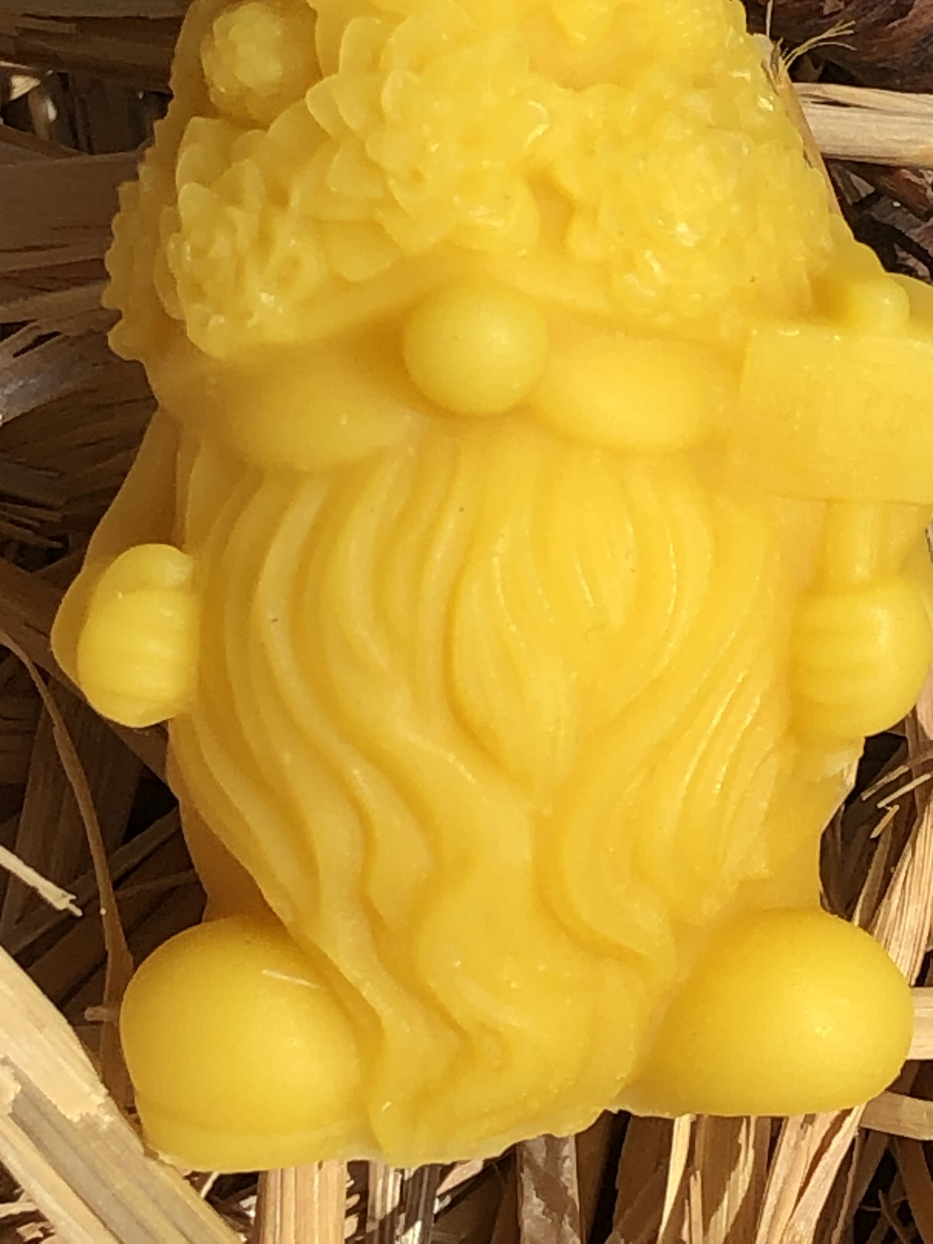 Bougies gnome en cire d’abeille naturelle