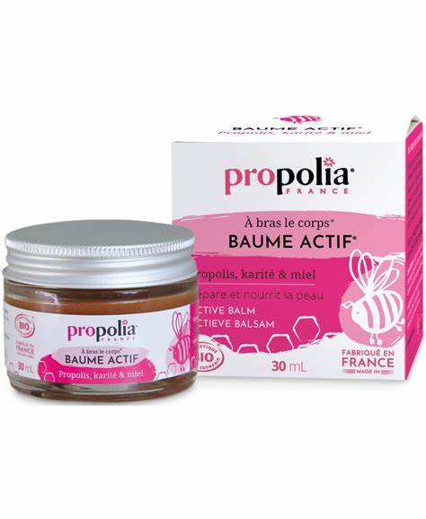 Baume Actif BIO à la Propolis, Karité et Miel Propolia