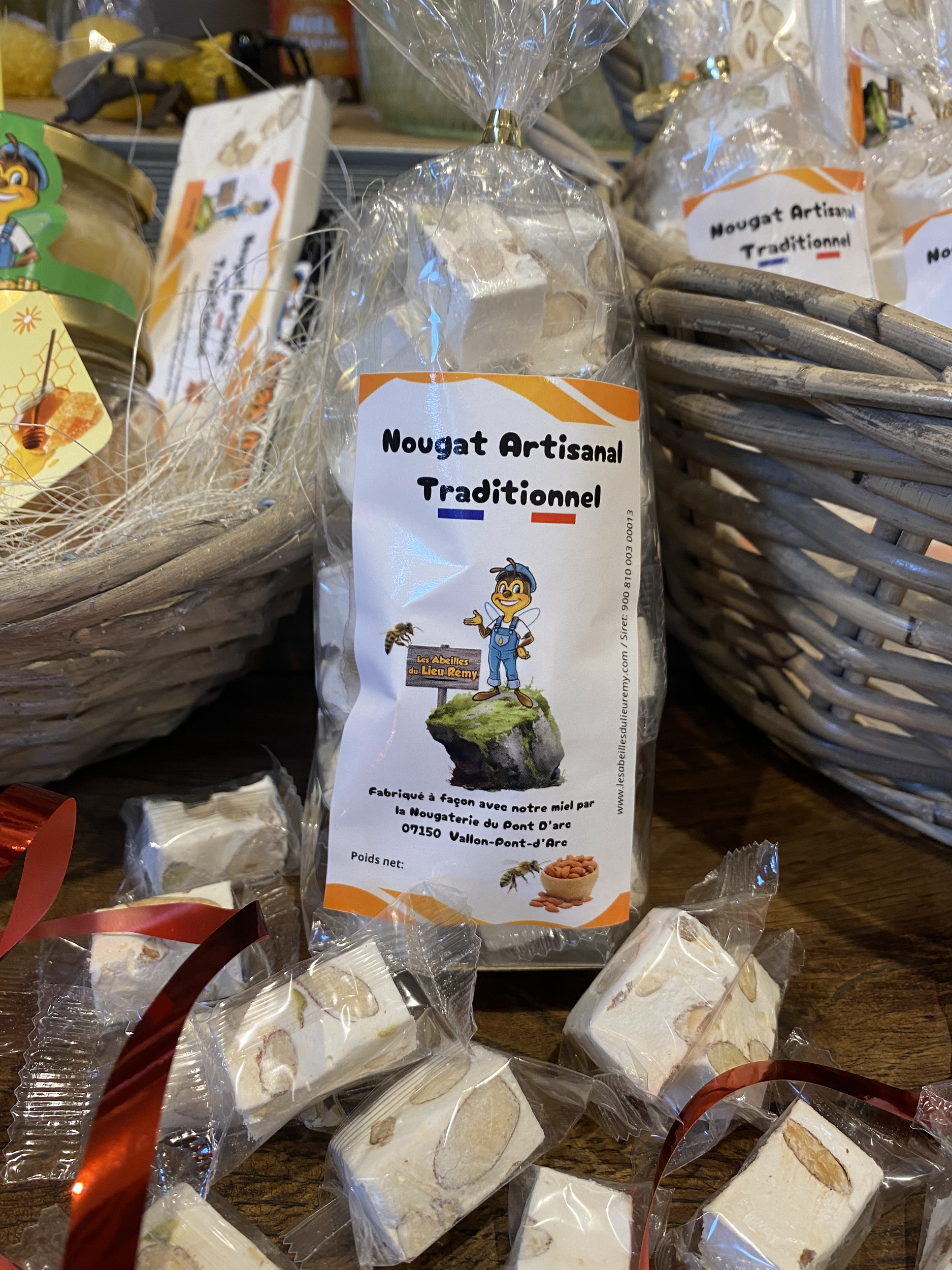 Nougat tendre aux amandes sachet 100g
