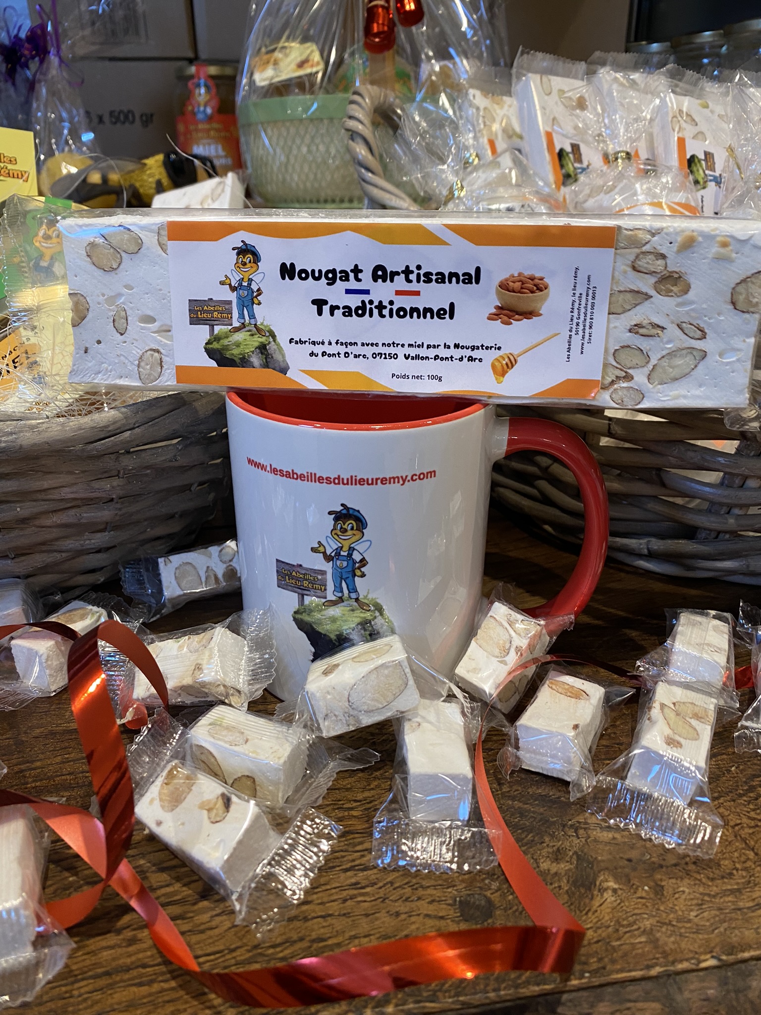 Beurre de nougat les abeilles du lieu Rémy