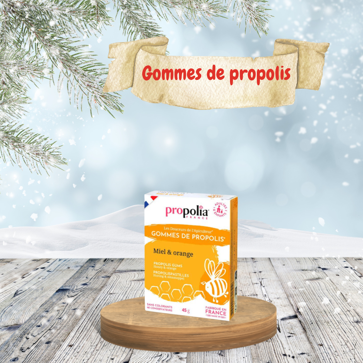 gomme orange propolia