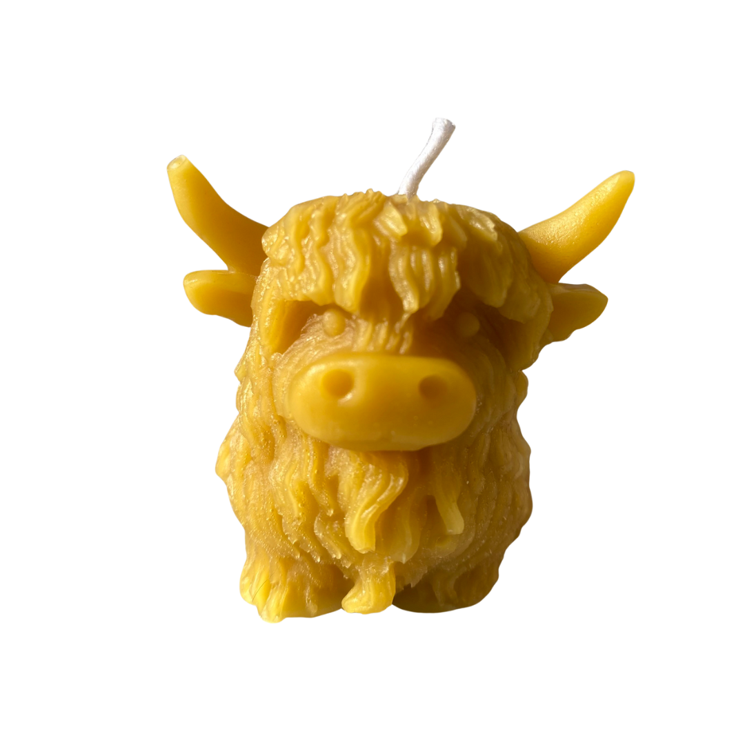 Bougie vache en cire d’abeille