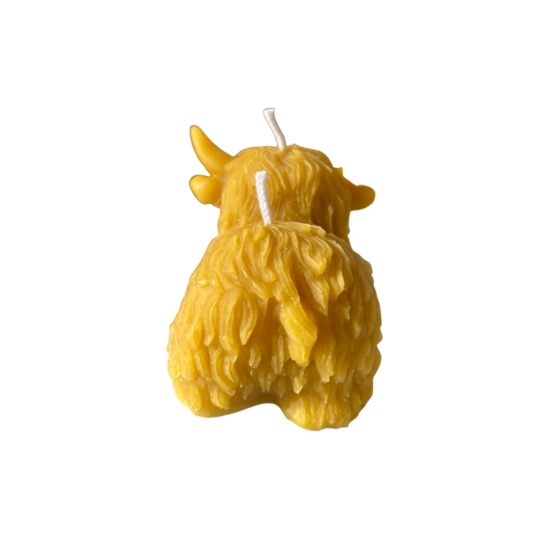 BOUGIE VACHE DE DERRIERE LES ABEILLES DU LIEU REMY