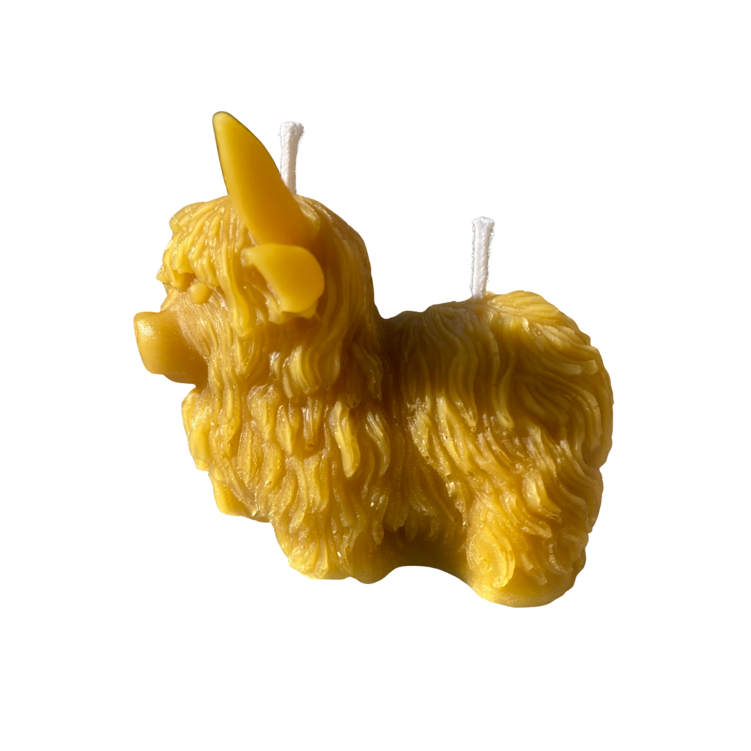 BOUGIE VACHE DE COTE LES ABEILLES DU LIEU REMY