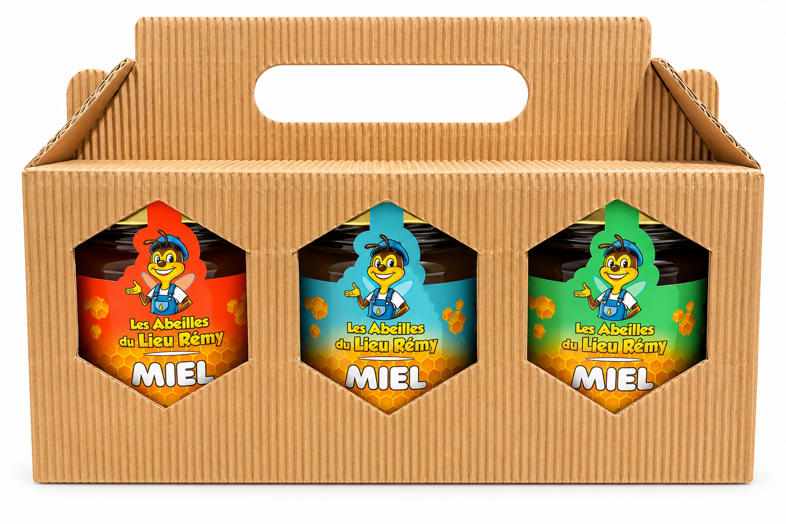 Coffret 3 miels du Cotentin – 3 × 250 g