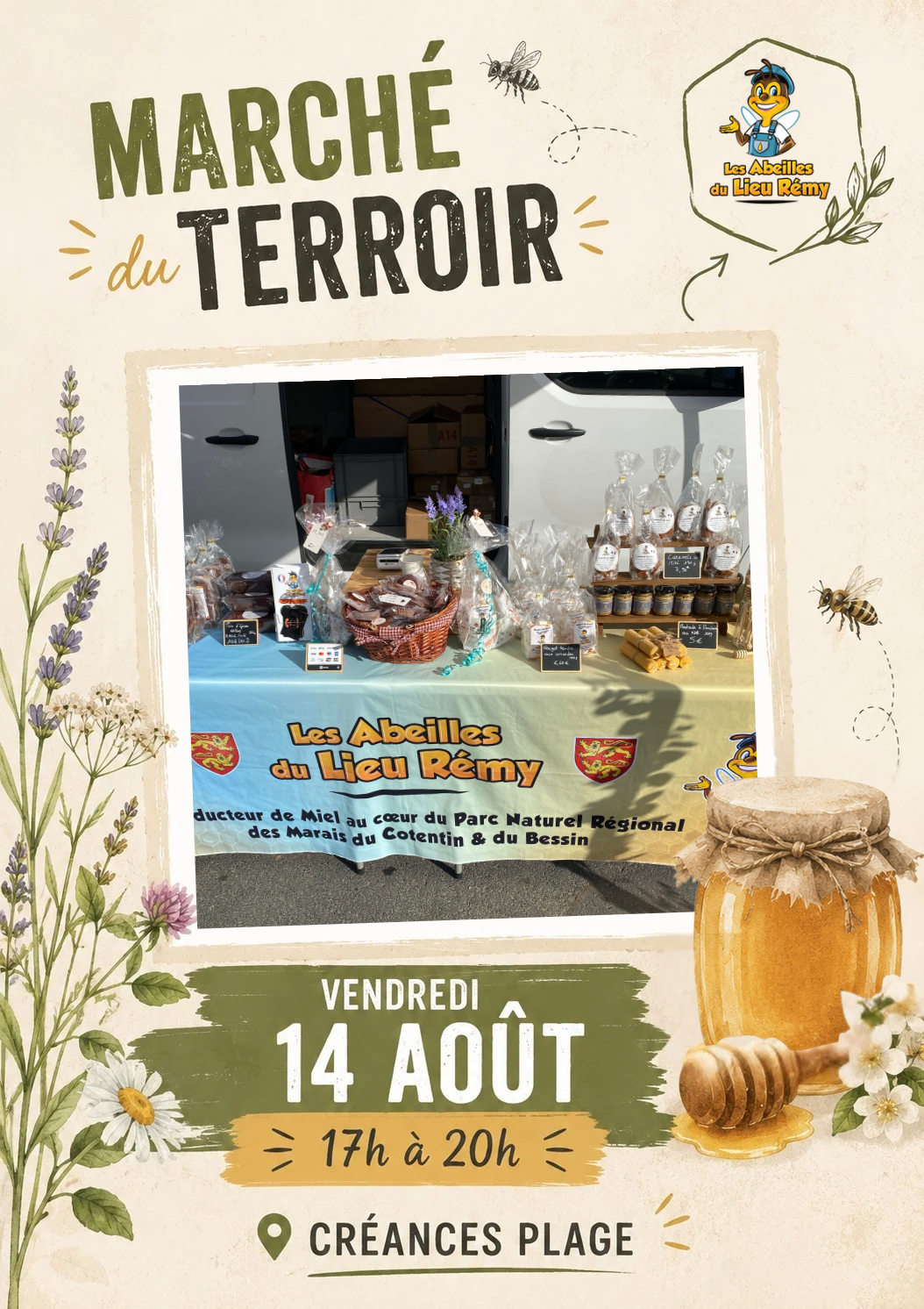 Marché du terroir Créeances Plage