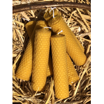Bougies roulées, 13 cm en cire d’abeille naturelle