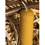 Bougies roulées, 13 cm en cire d’abeille naturelle