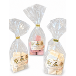 Plusieurs sachets de guimauves artisanales des Abeilles du Lieu Rémy