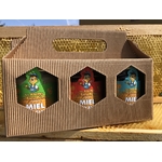 Coffret trois pots de Miel de 250 g