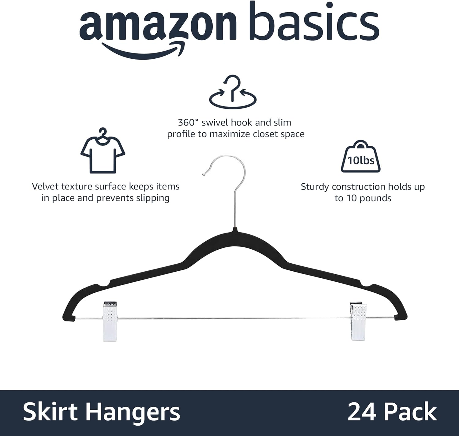 Amazon Basics Cintres Pinces 2