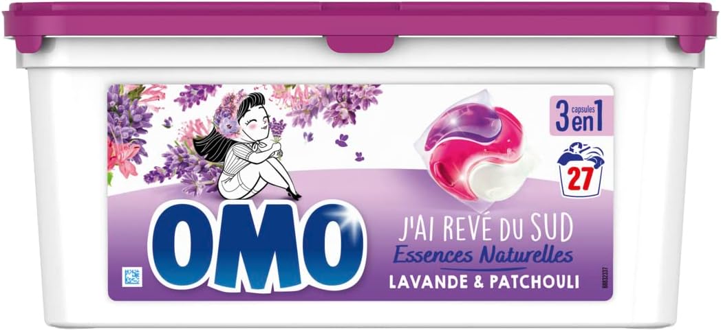 OMO LESSIVE CAPSULES 3-EN-1 LAVANDE &amp; PATCHOULI 2