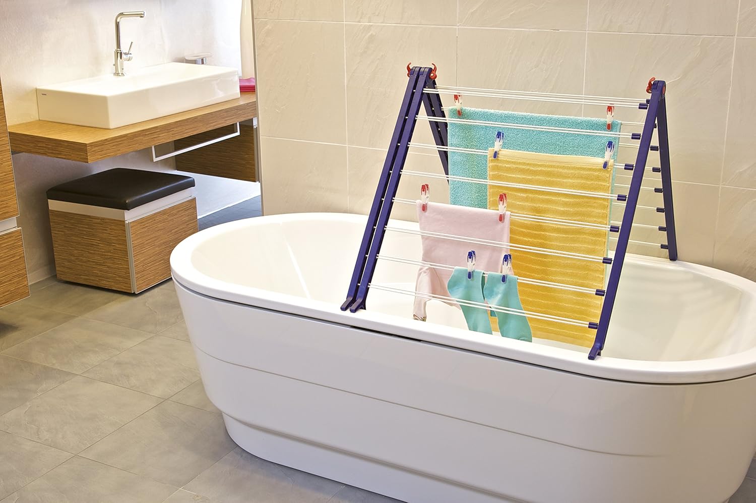 Leifheit Séchoir pour Baignoire 4