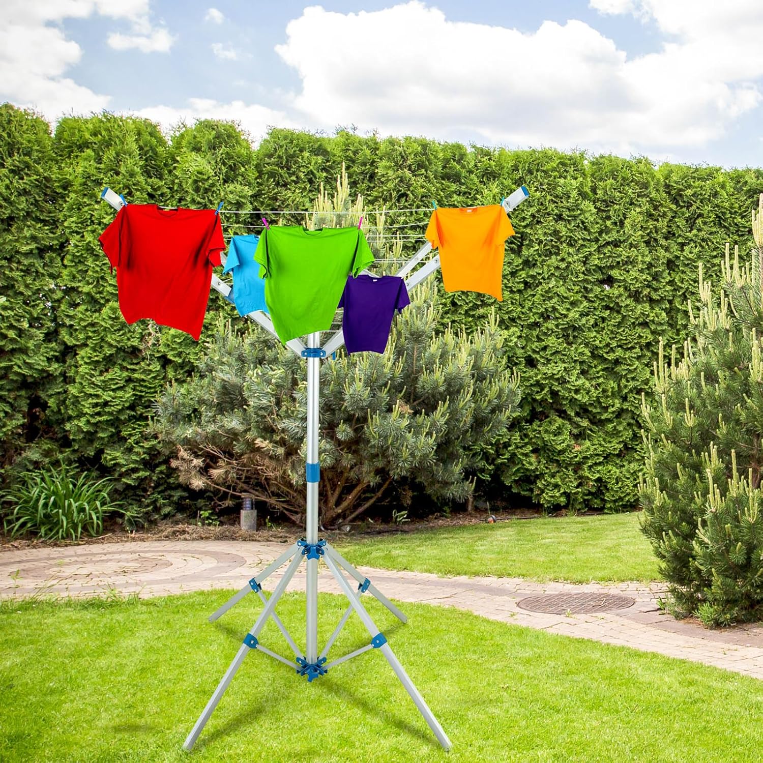 monzana étendoir linge pliable 7