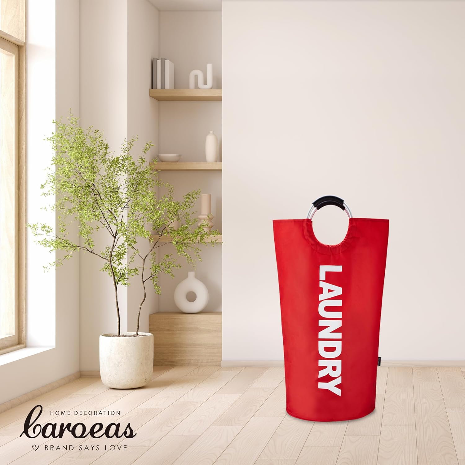 Caroeas Panier à Linge Pliable 90L 8
