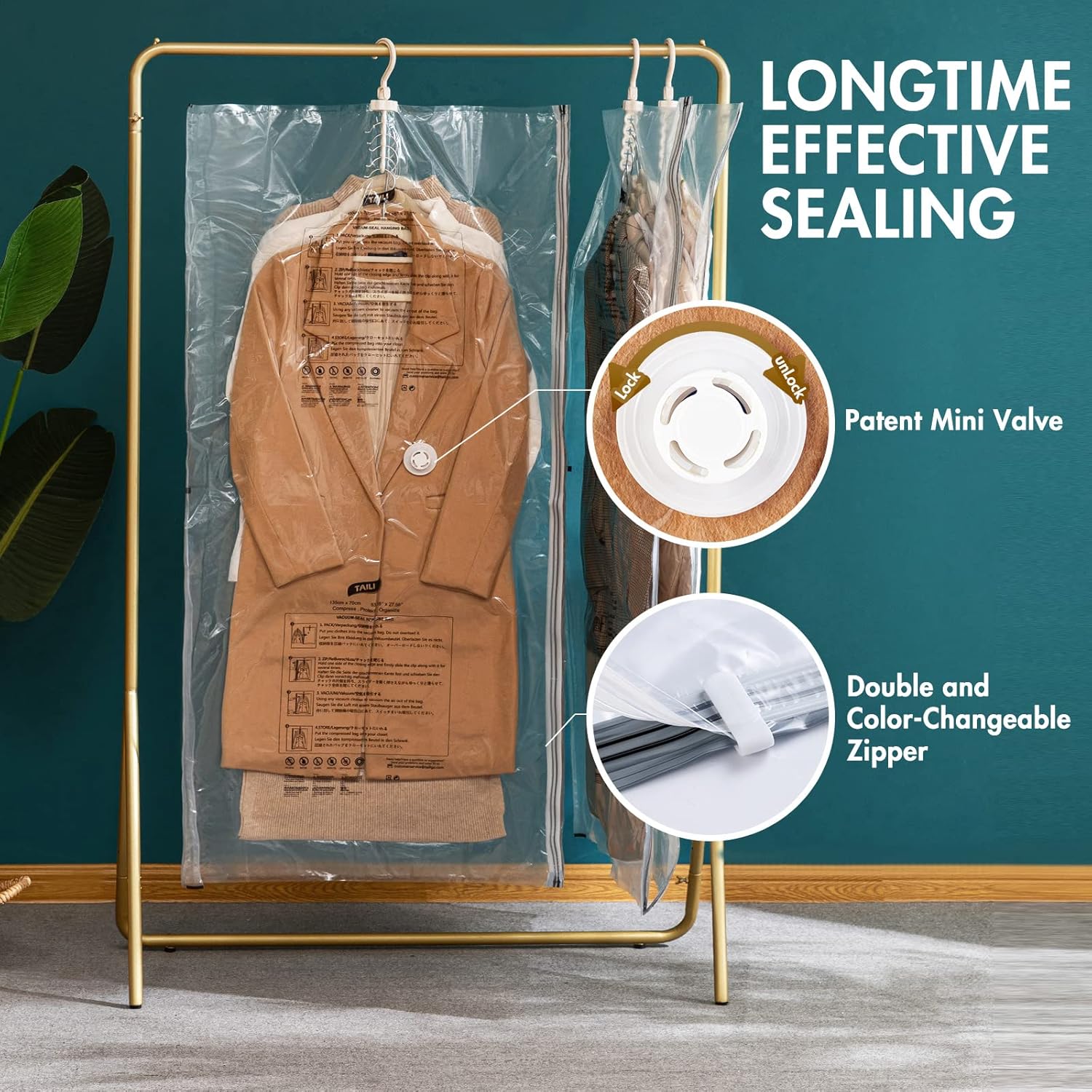 sac de rangement sous vide suspendu 2