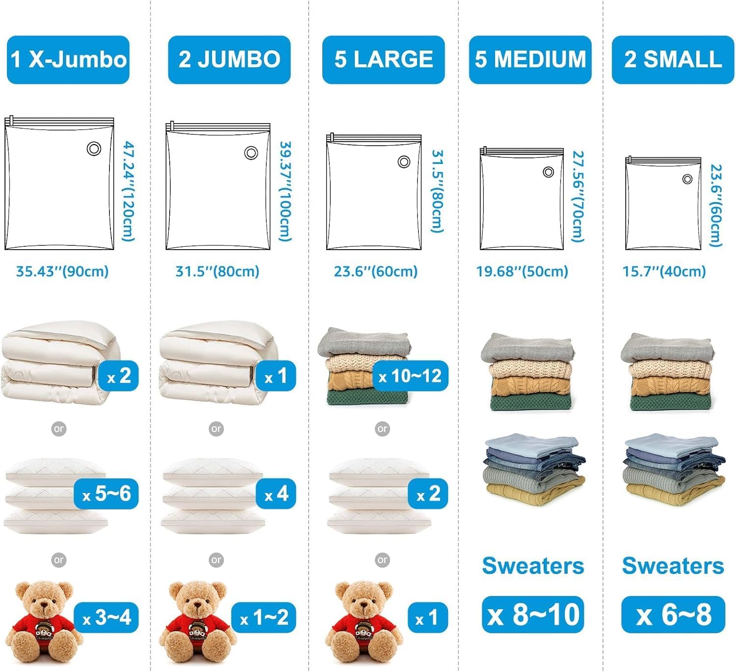 sac de rangement sous vide 5