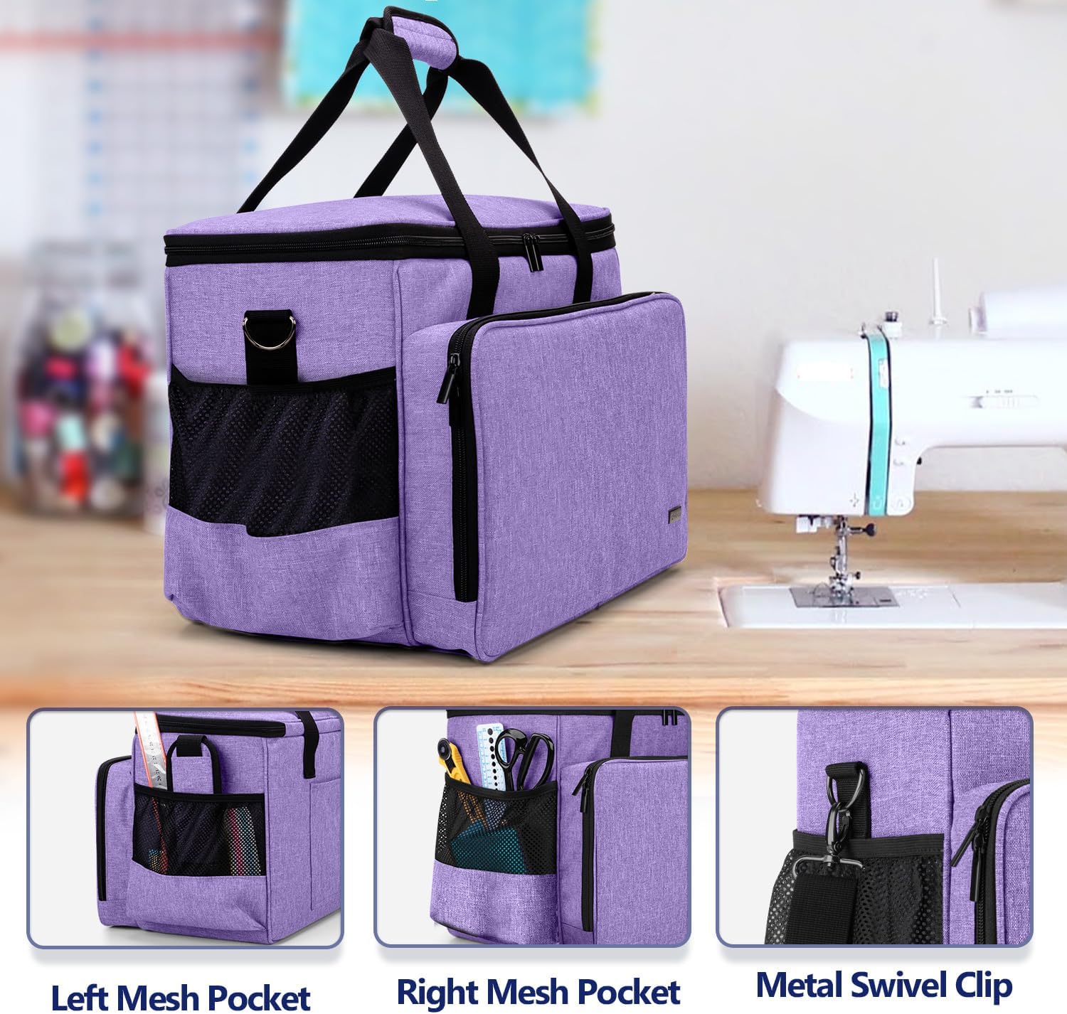 sac machine à coudre violet 4