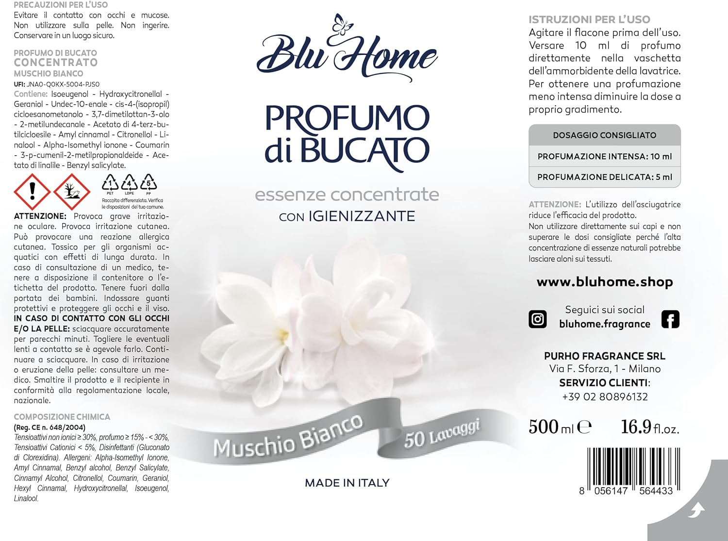 Blu home adoucissant musc blanc 2