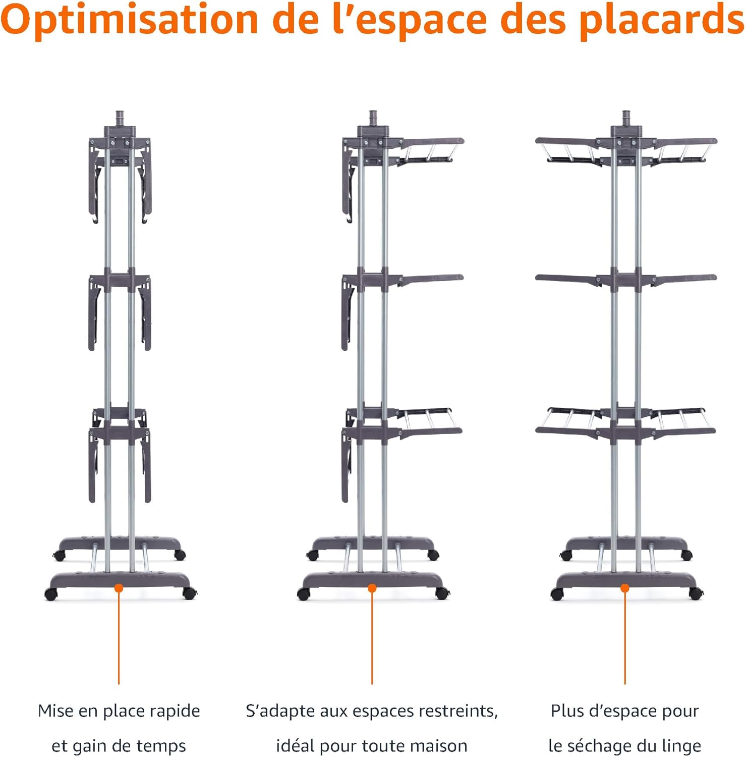 étendoir à linge Amazon basics 4