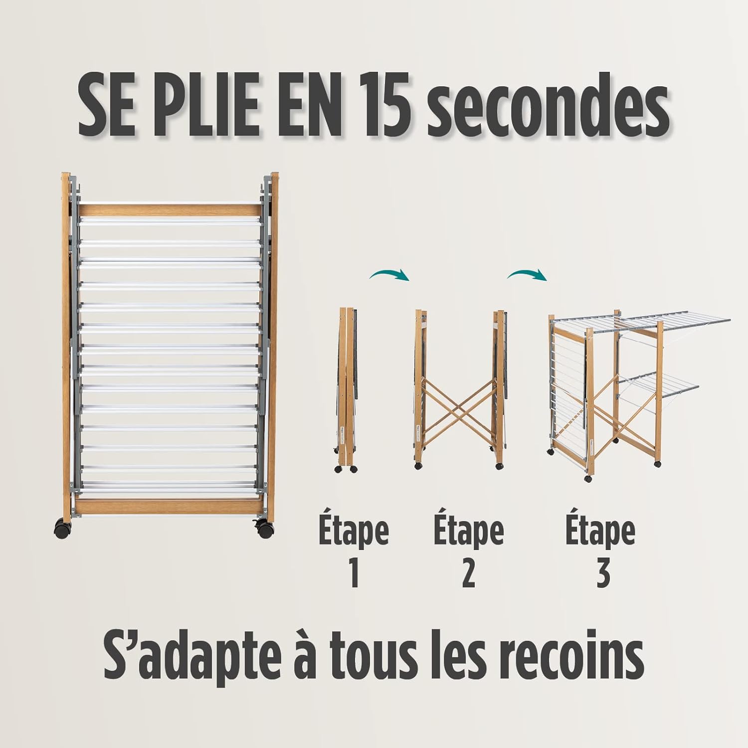 Étendoir à linge bois Vitapur Airprestige 6