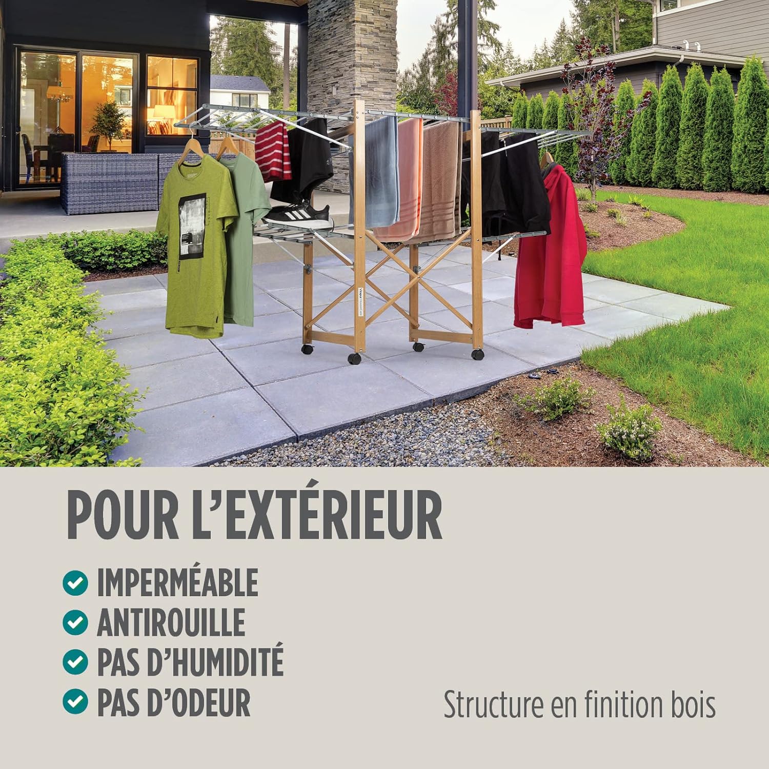 Étendoir à linge bois Vitapur Airprestige 7