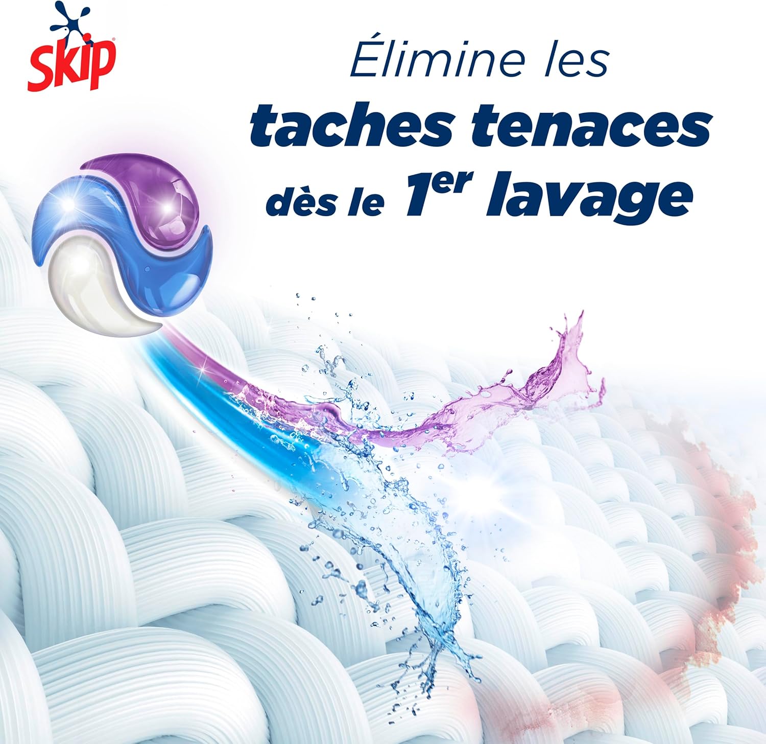 Skip Lessive liquide en capsules Active Clean 3 en 1 - 78 lavages - lot de 3x26