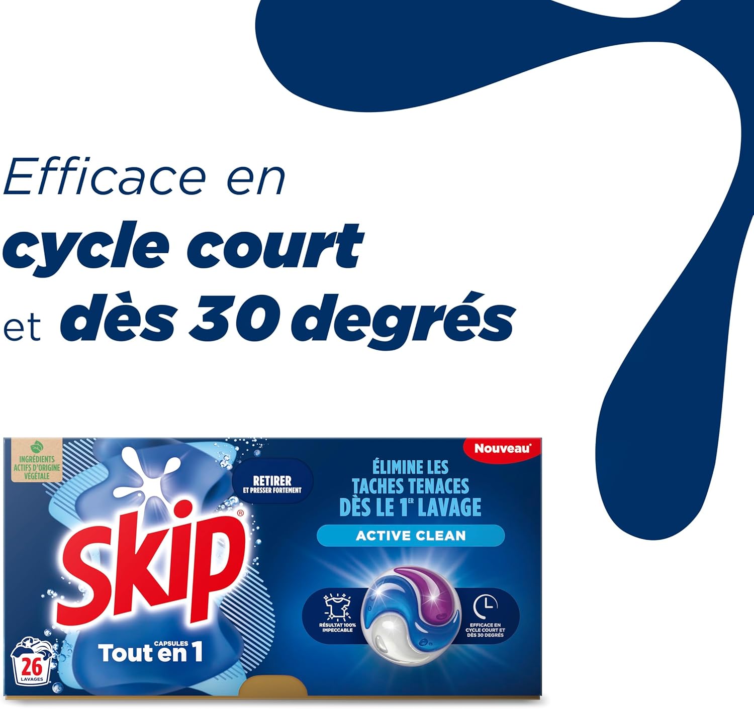Lessive Skip active clean 5