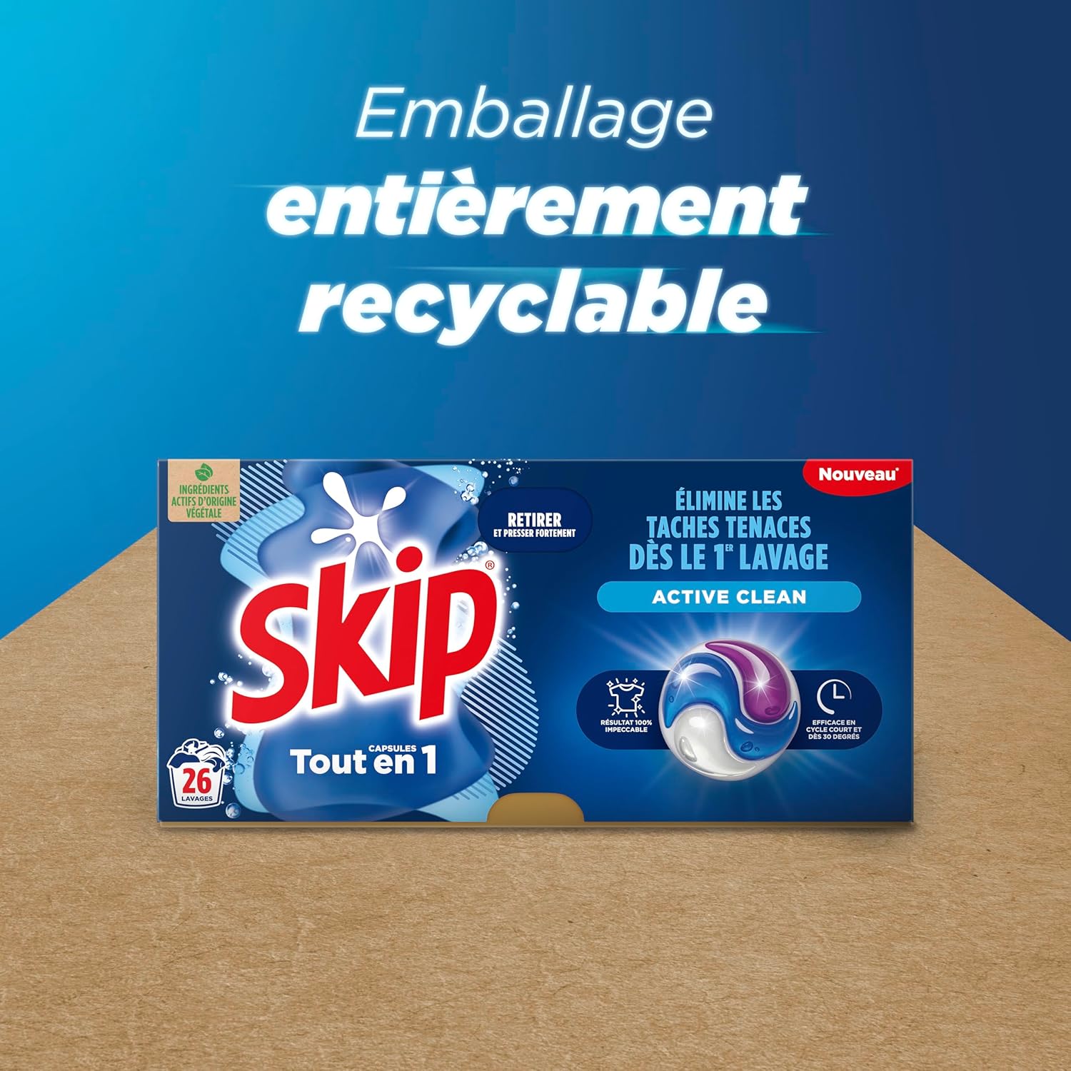 Lessive Skip active clean 6