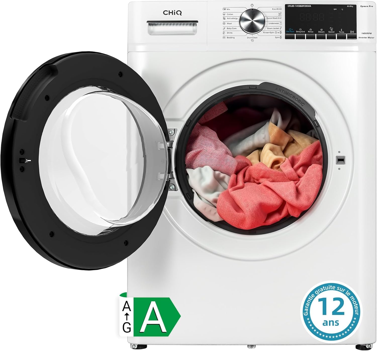 Lave-linge CHiQ CFL80-14586IM3XWA 2